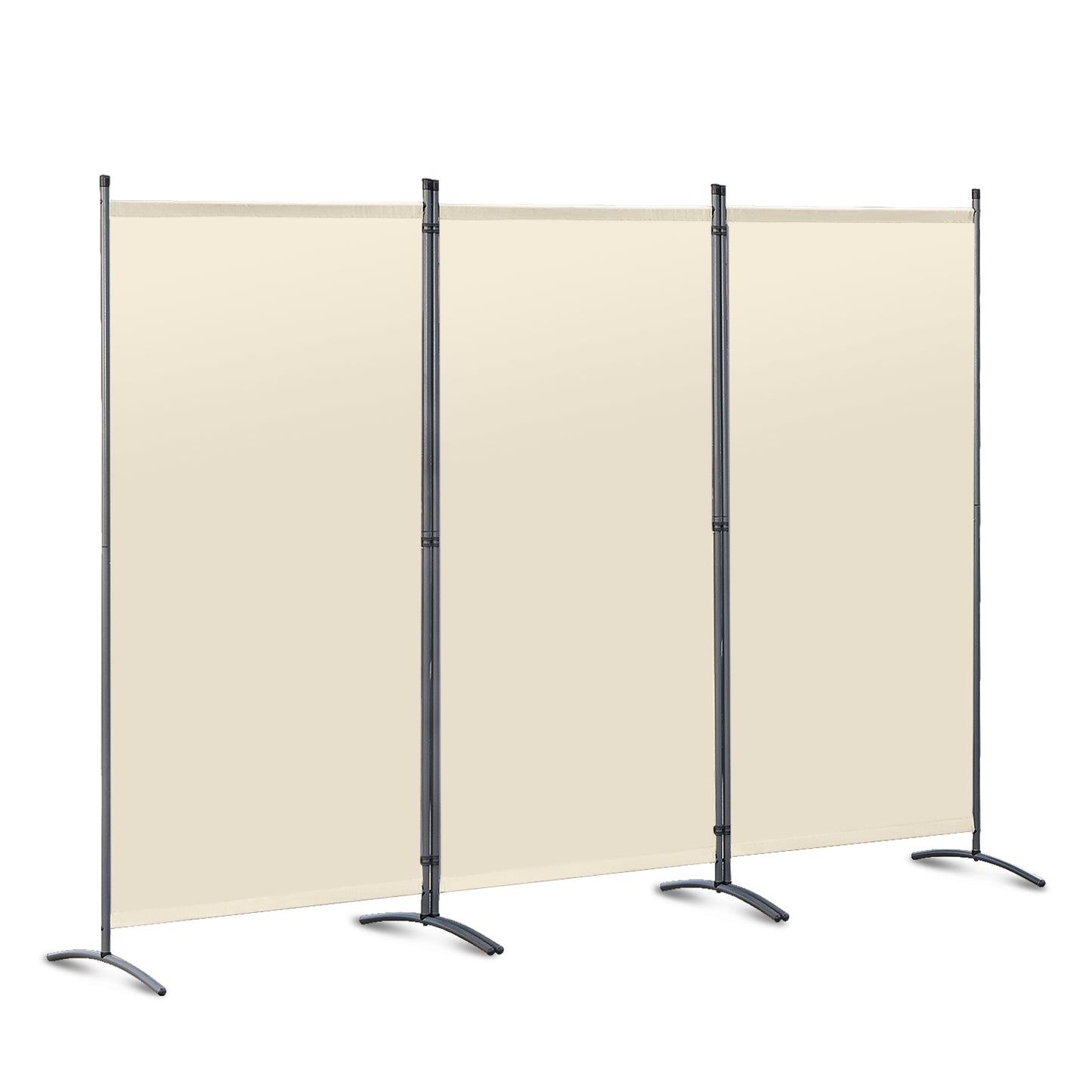 MUHENWE 3 Panels Folding Room Divider 258 x 180cm