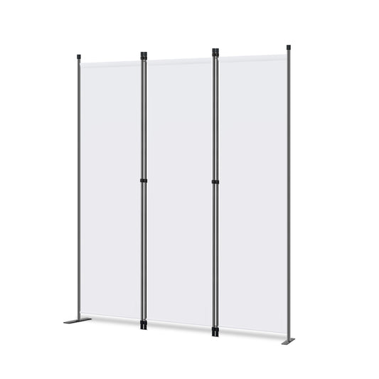 MUHENWE Foldable Room Divider 3 Panels White